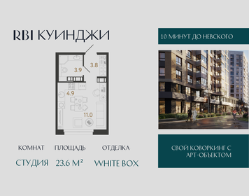 Квартира 23,6 м², студия - изображение 1