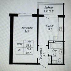 Квартира 37,6 м², 1-комнатная - изображение 2
