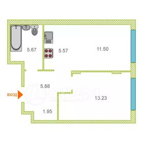Квартира 43,8 м², 2-комнатная - изображение 1