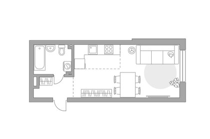 Квартира 36,2 м², студия - изображение 1