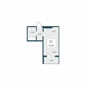 Квартира 30,5 м², студия - изображение 1