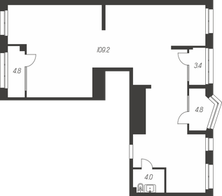 Квартира 126,2 м², 4-комнатная - изображение 1