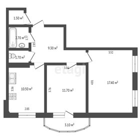 Квартира 53,3 м², 2-комнатная - изображение 1