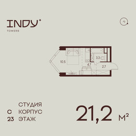 Квартира 21,2 м², студия - изображение 1