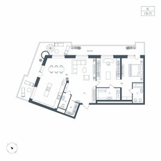 Квартира 136,8 м², 1-комнатная - изображение 2