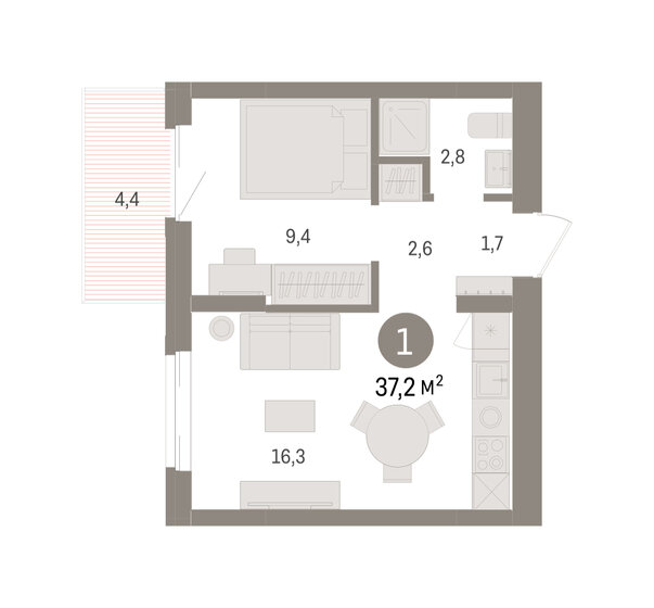 47,3 м², 2-комнатная квартира 5 500 000 ₽ - изображение 100