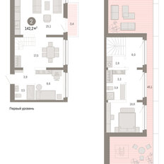 Квартира 142,2 м², 2-комнатная - изображение 3