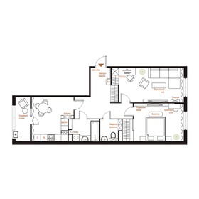 Квартира 68,4 м², 2-комнатная - изображение 2