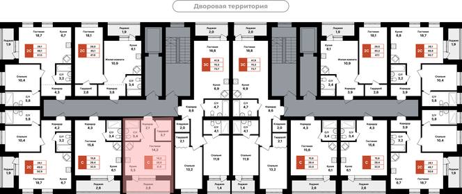 Квартира 31,5 м², 1-комнатная - изображение 2