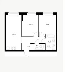 Квартира 51 м², 2-комнатная - изображение 2