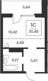 Квартира 31 м², студия - изображение 1