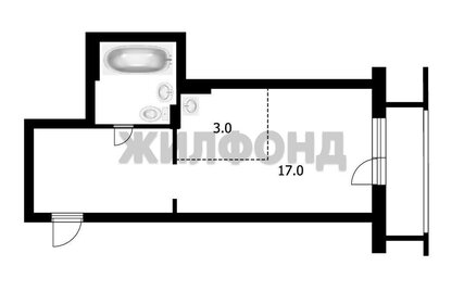 Квартира 32,4 м², студия - изображение 1