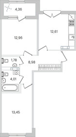 Квартира 56 м², 2-комнатная - изображение 1