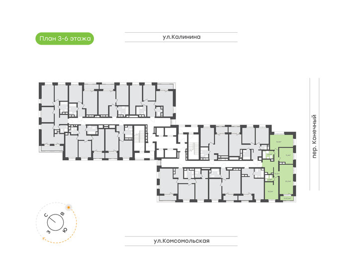 86,6 м², 3-комнатная квартира 23 218 300 ₽ - изображение 19