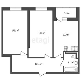 Квартира 68,8 м², 2-комнатная - изображение 1