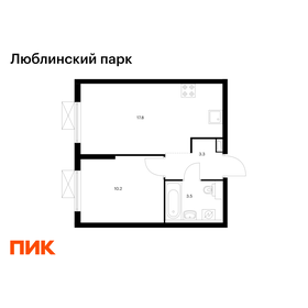 Квартира 34,8 м², 1-комнатная - изображение 1