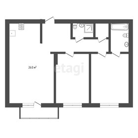 Квартира 74,6 м², 2-комнатная - изображение 1