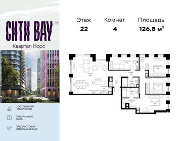 Квартира 126,8 м², 4-комнатная - изображение 1