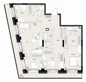 Квартира 110,3 м², 4-комнатная - изображение 2