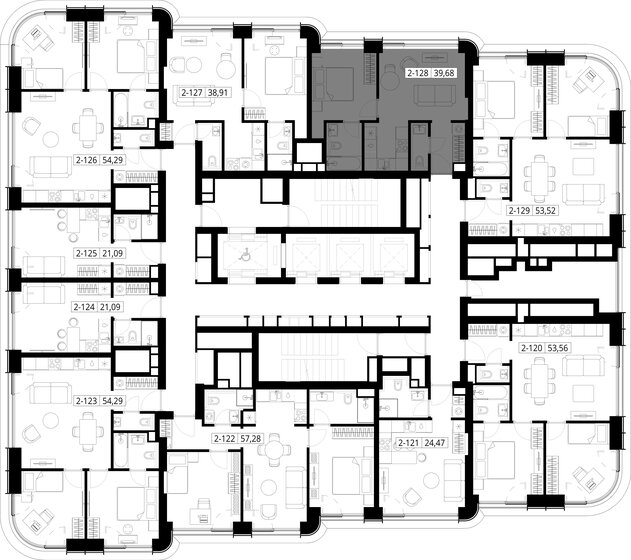 32 м², 1-комнатная квартира 18 500 000 ₽ - изображение 123