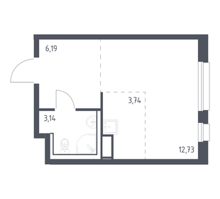 Квартира 25,8 м², студия - изображение 1