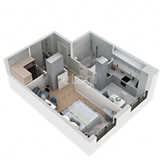 Квартира 39,6 м², 1-комнатная - изображение 2