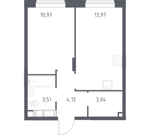 Квартира 35,9 м², 1-комнатная - изображение 1