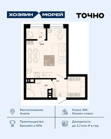 Квартира 33 м², студия - изображение 1