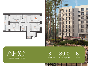 Квартира 80 м², 3-комнатная - изображение 1