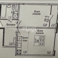 Квартира 39,3 м², 2-комнатная - изображение 4