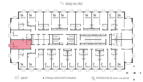 Квартира 28,1 м², студия - изображение 2