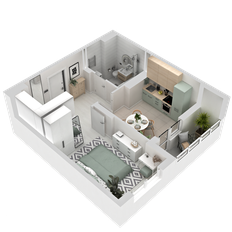 Квартира 38,7 м², 1-комнатная - изображение 5