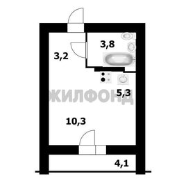 Квартира 26,7 м², студия - изображение 1