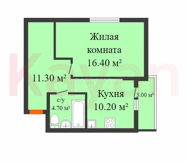 43,3 м², 1-комнатная квартира 7 900 000 ₽ - изображение 51