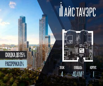 Квартира 40,4 м², 1-комнатная - изображение 1