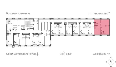 Квартира 61,3 м², 2-комнатная - изображение 2