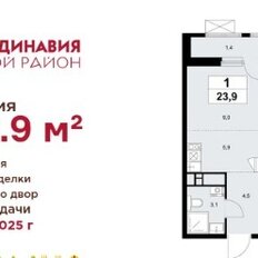 Квартира 24 м², студия - изображение 3