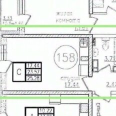 Квартира 25,5 м², студия - изображение 1