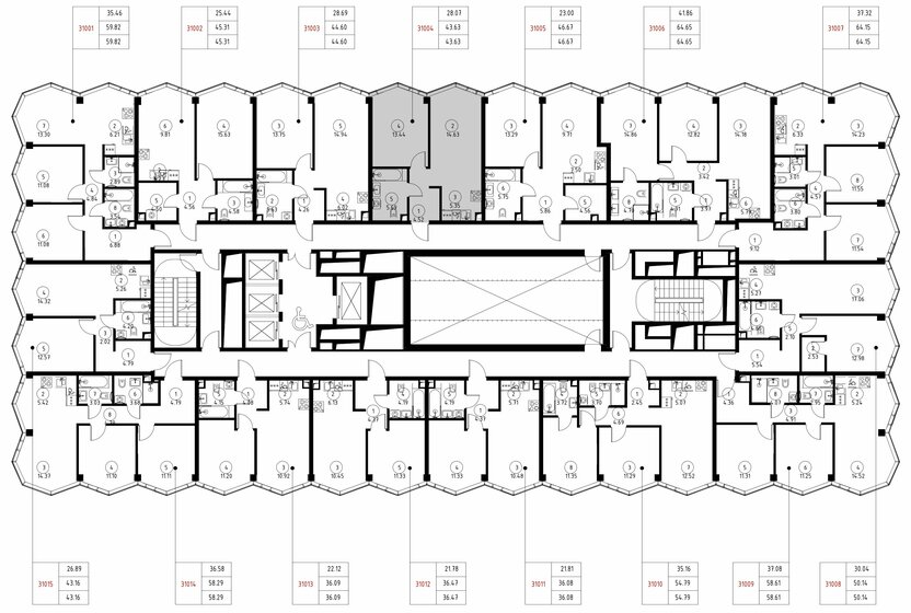 42,6 м², 1-комнатная квартира 29 204 672 ₽ - изображение 21