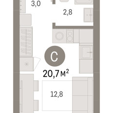 Квартира 20,7 м², студия - изображение 4