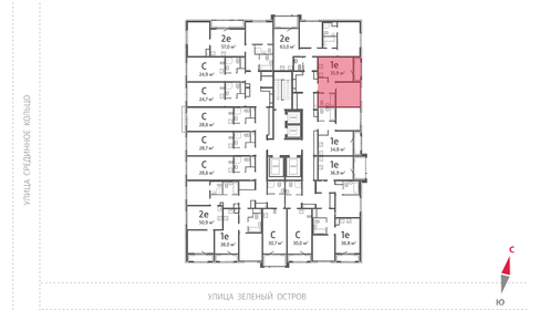 Квартира 35,9 м², 1-комнатная - изображение 3