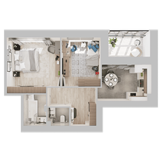 Квартира 54,1 м², 2-комнатная - изображение 4