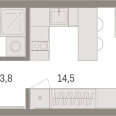Квартира 21,6 м², студия - изображение 3