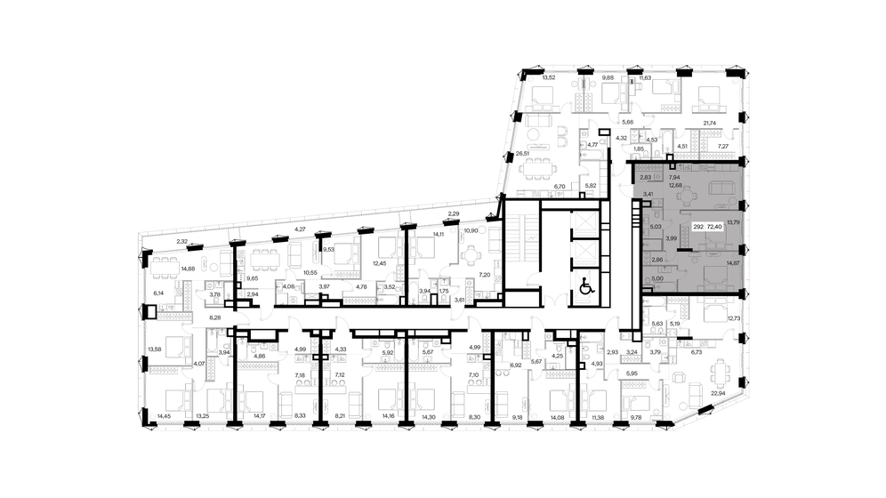 55,5 м², 1-комнатная квартира 39 554 072 ₽ - изображение 36