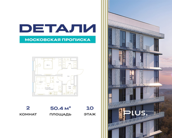 Квартира 50,4 м², 2-комнатная - изображение 1