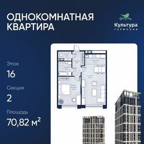 Квартира 70,8 м², 1-комнатная - изображение 1