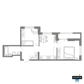 Квартира 49 м², 2-комнатная - изображение 2
