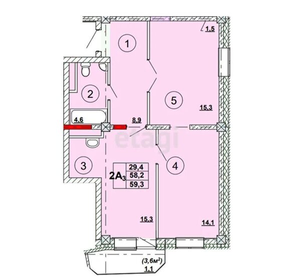 26 м², квартира-студия 3 500 000 ₽ - изображение 86