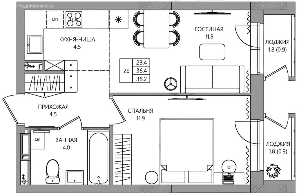 Варианты планировок жилой дом НЕО - планировка 5