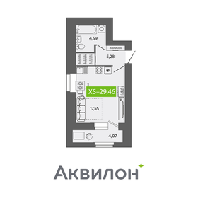 Квартира 29,5 м², студия - изображение 1